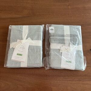NWT - 2 Pottery Barn king gray Camille shams